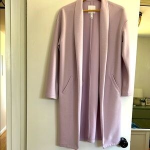 Lavender Open Front Coat